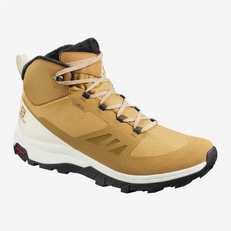 Salomon OUTsnap CSWP Mens Hiking Boots Yellow | Salomon South Africa
